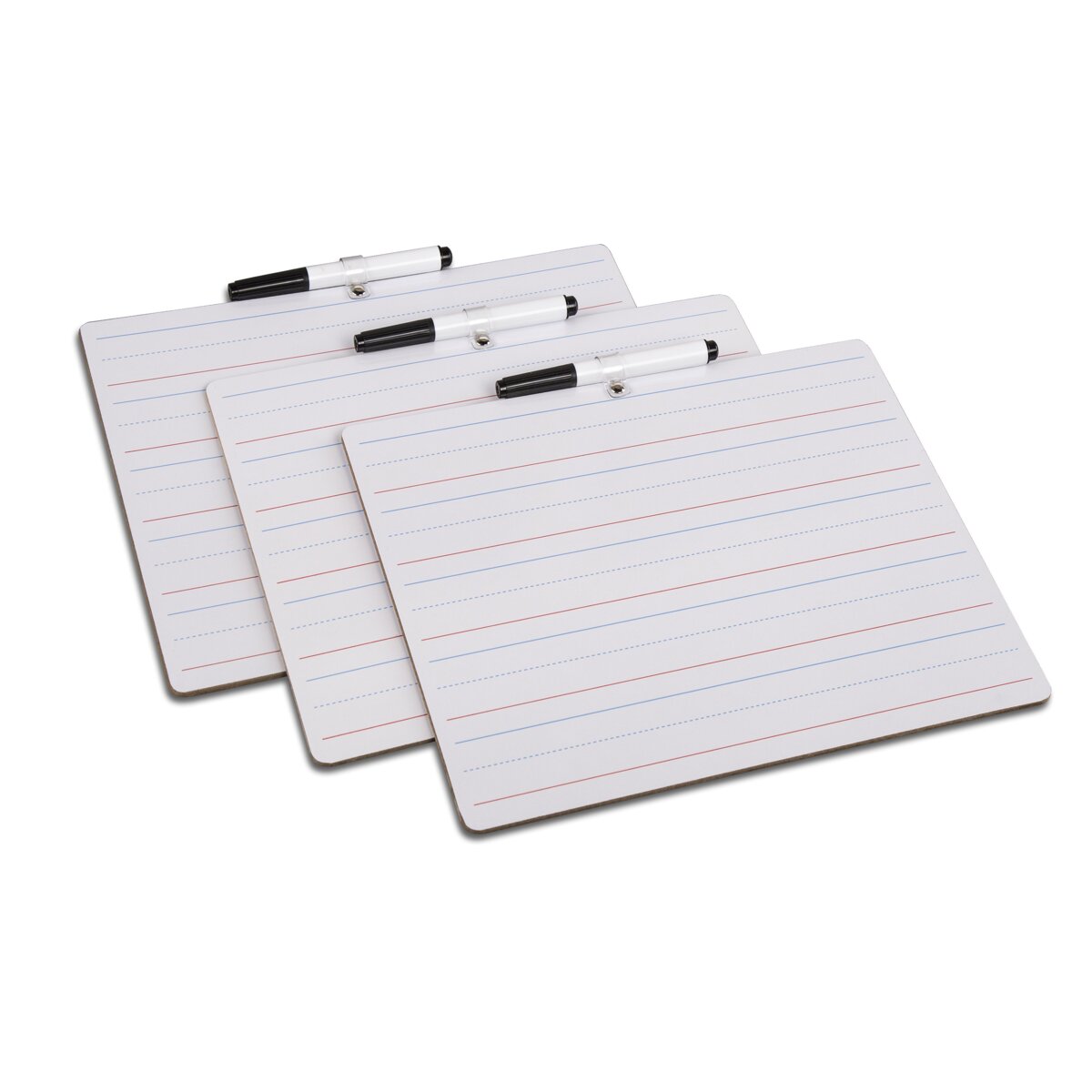 M30紅藍(lán)線雙面小白板帶筆夾寫字板產(chǎn)品詳情圖2