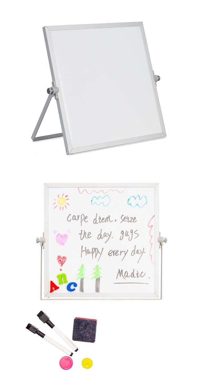 M60雙面磁吸桌面支架白板 桌面小白板 桌面寫字板產(chǎn)品實(shí)拍